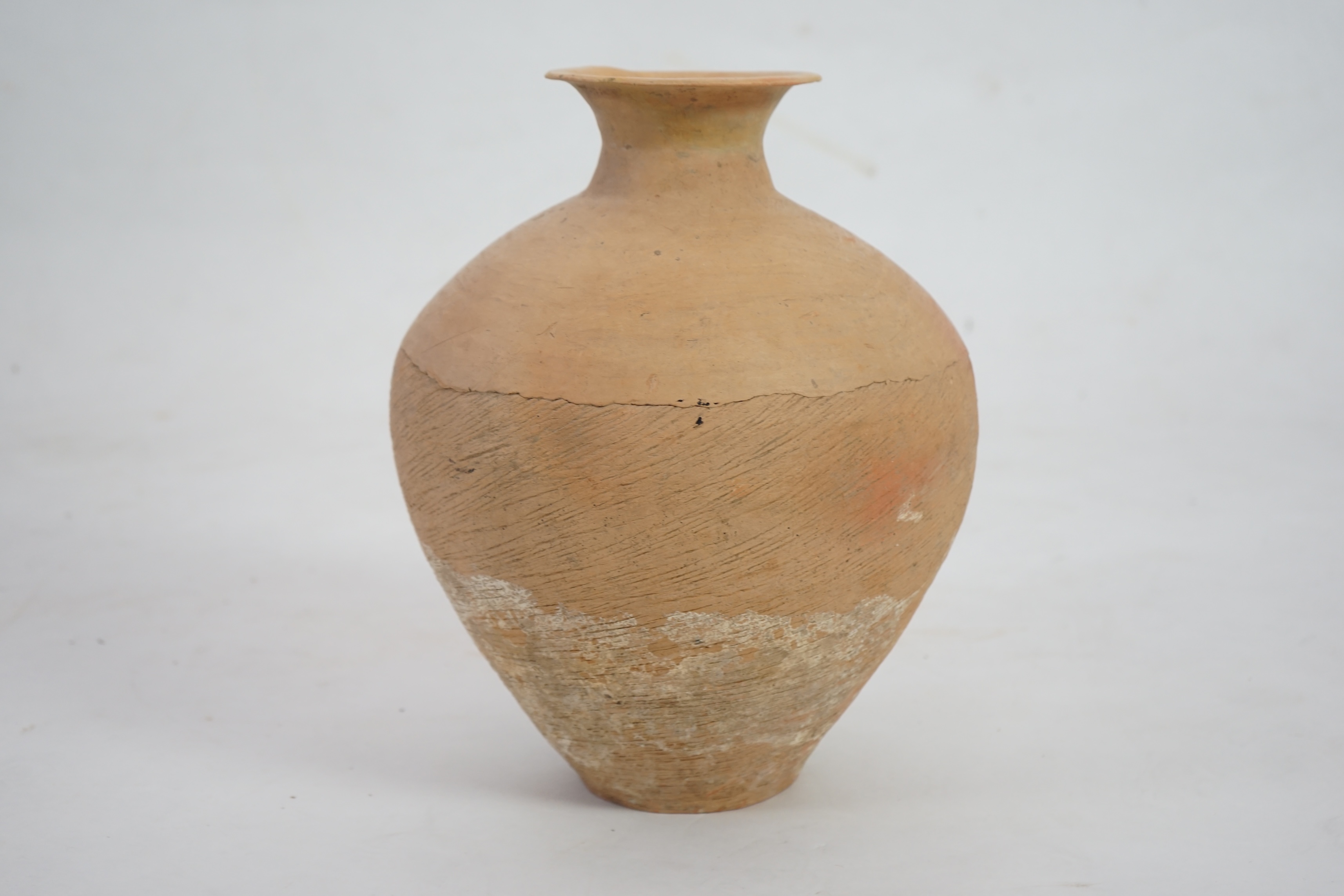 A large Chinese Neolithic pottery jar, Caiyuan Culture (c.2600-2200 BC)